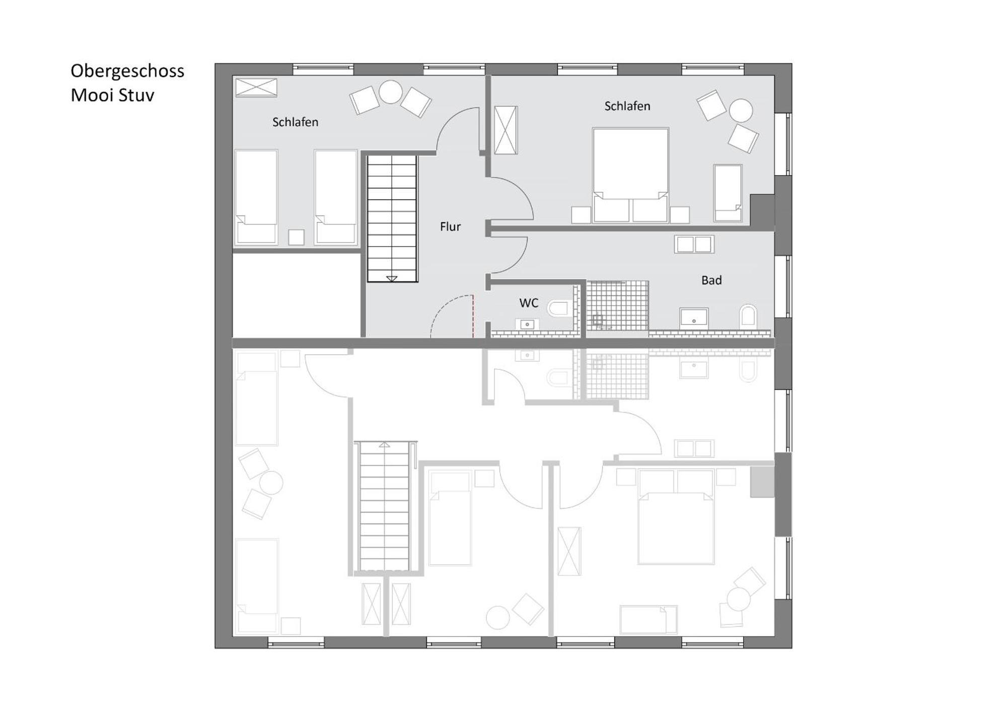 Mooi Stuv , Maisonettenwohnung , Gulfhof , Kachelofen 노르덴 외부 사진