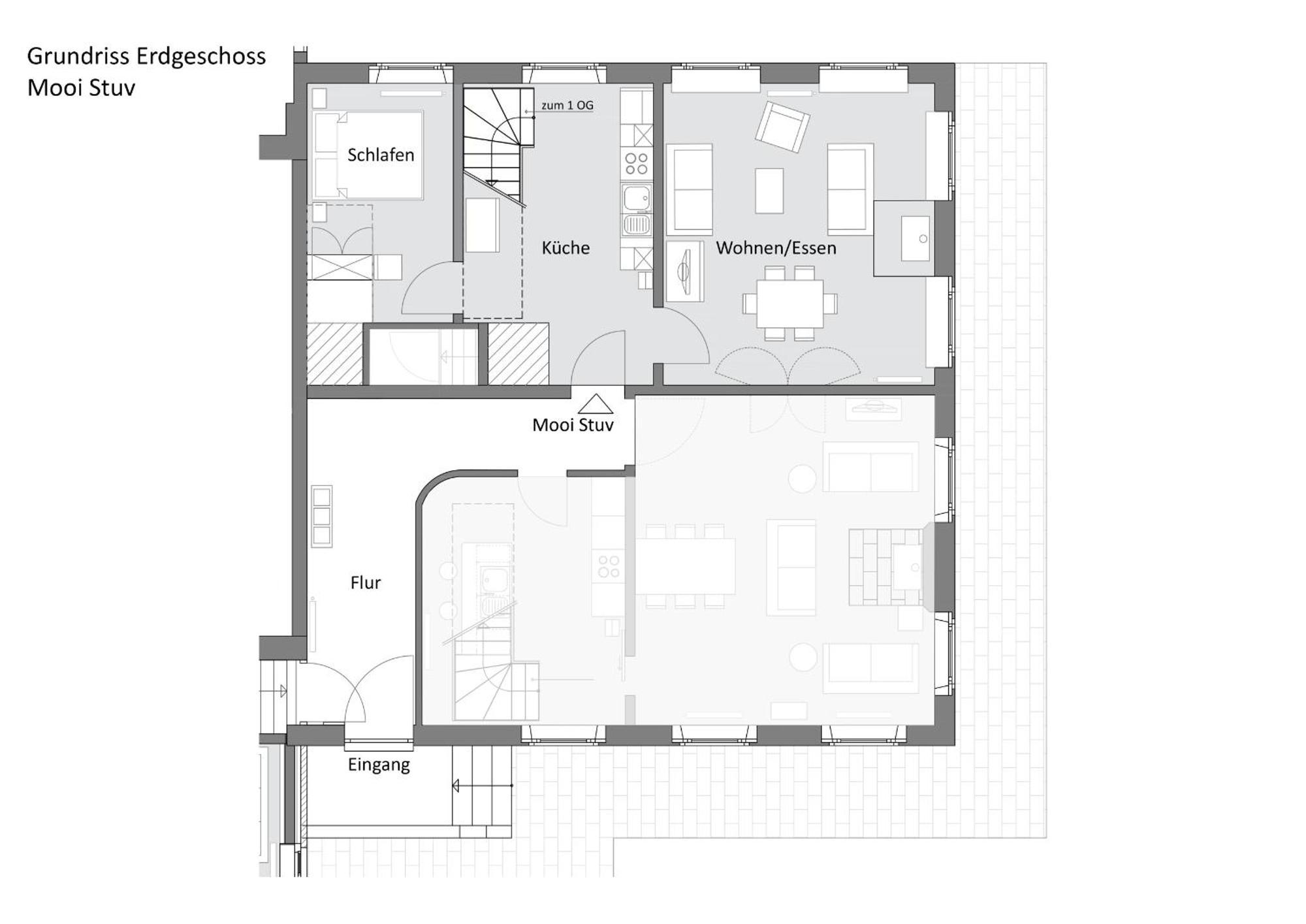 Mooi Stuv , Maisonettenwohnung , Gulfhof , Kachelofen 노르덴 외부 사진
